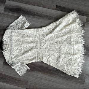 BB Dakota RSVP White Lace Dress